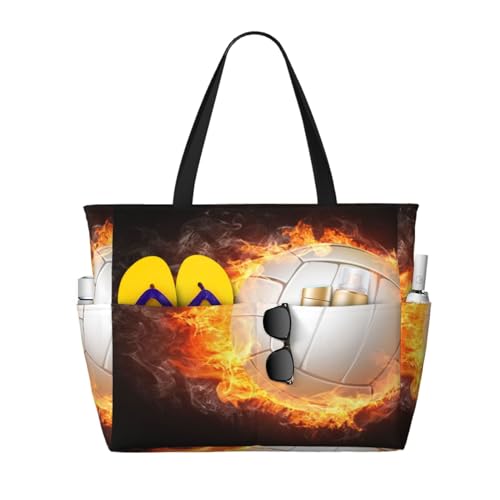 Sac de plage grand format thématique volley-ball pour ranger toutes vos affaires de sport