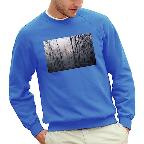 Sweatshirt homme rapace forêt champêtre pull nature pour l'automne