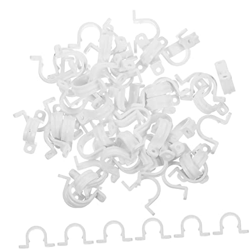 Veemoon 60pcs Clamp Bracket Insulated and Flame-retardant Shaped Support for and Hoses and Convenient Mounting Tool
