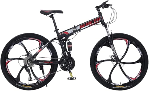 �܂肽���݃}�E���e���o�C�N 26 �C���` 21/24/27 �i�ϑ� �I�t���[�h�^�C�� ���Y�f�|�t���[�� �t�����g�T�X�y���V�����t�H�[�N �@�B���f���A���f�B�X�N�u���[�L (�u���b�N × ���b�hB, 24��)