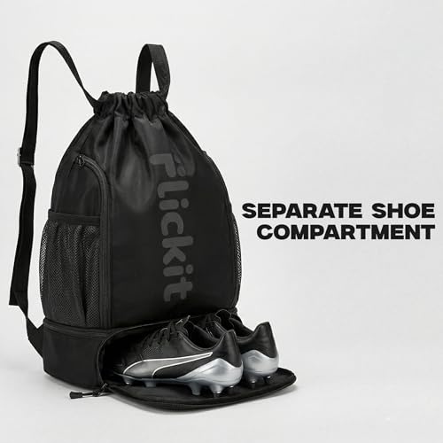 Image of FLICKIT Sports Drawstring Bag & Pro Bag Backpack for Men & Women