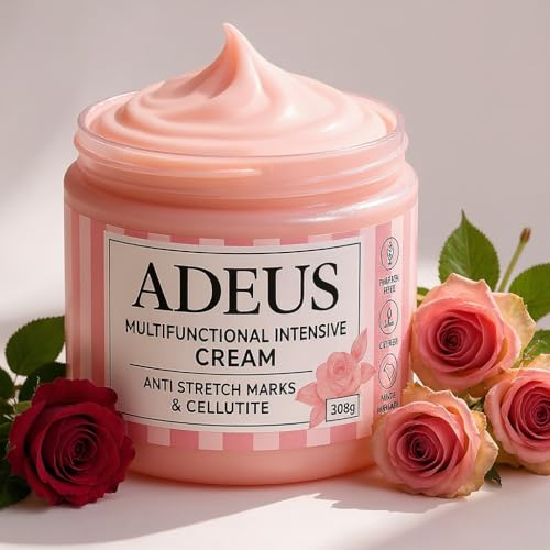 ADEUS Multifunctional Intensive Cream Smooth & Tighten Skin Targets Stretch Marks Cellulite & Sagging Skin Deep Nourishing & Elasticity-Boosting Formula for Women (10oz) (1)