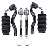 MOTOKU Front Inner and Outer Tie Rod Ends with Boot for Jeep Grand Cherokee Dodge Durango 2011-2015