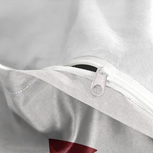Housse de couette ancre résistante fermeture éclair contre draps rêches - 8
