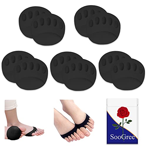 Image of SooGree Ball of Foot Cushions (5 Pairs Black)