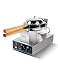 WantJoin Electric Kitchen egg bubble Waffle Maker Professional Rotated Nonstick 110V US Plug (Stainless Steel)