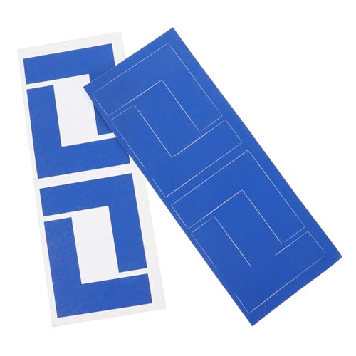 Hohopeti 8pcs Positioning Signage L Shaped Markers Floor L Shape Floor Marking Tape Floor Tapes L Shape Floor Markers Tapes Location Marking Corner Tapes Location Marking Tape Blue Stickers