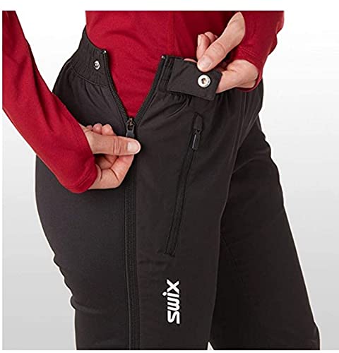 Swix Women's Winter Cross Country Skiing Universalx Black Pants, Small #TOP2