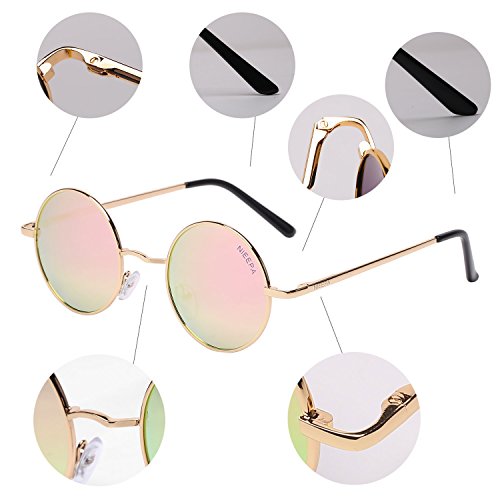 Image of Vintage Small Round Polarized Hippie Sunglasses for Men Women Circle Sun Glasses NP1002