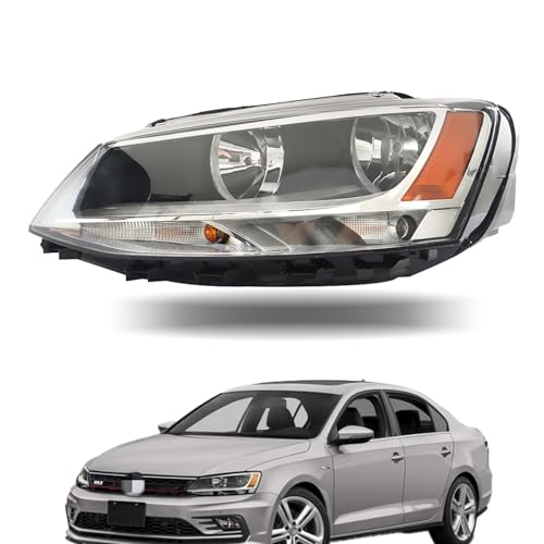 labwork Headlight Assembly Replacement for Jetta 2011-2018 [Halogen Model] Headlight Headlamp Left Driver Side