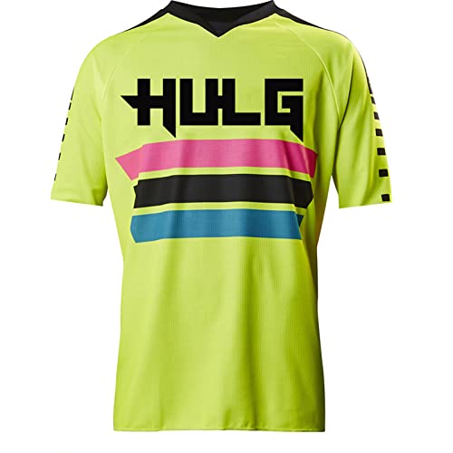 Maillot Ciclismo Hombre,Verano Maillot Bicicleta Montaña,Bike MTB Camiseta con Mangas Cortas,Adecuado para Muchos Deportes Al Aire Libre. (Green-2,M) Cover