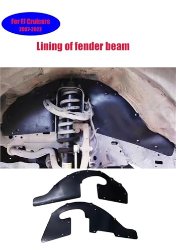 Protector de cejas rueda delantera Toyota Prado para evitar salpicaduras y daños 2
