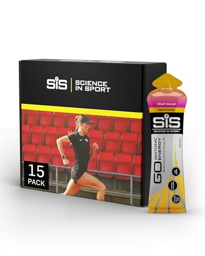 Science in Sport GO Isotonic Energy Gel 15 x 60ml Obstsalat, Vegan - Isotonische Formulierung mit 22g Kohlenhydrate, Guter Energielieferant, Optimale Alternative für isotonische Getränke