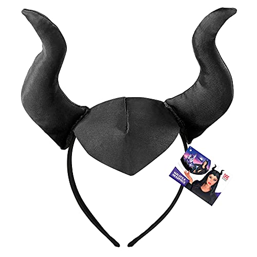 Widmann 00310 - Malefizia Headband, Black, Hat, Headpiece, Accessory, Carnival, Theme Party, Halloween - Image 2