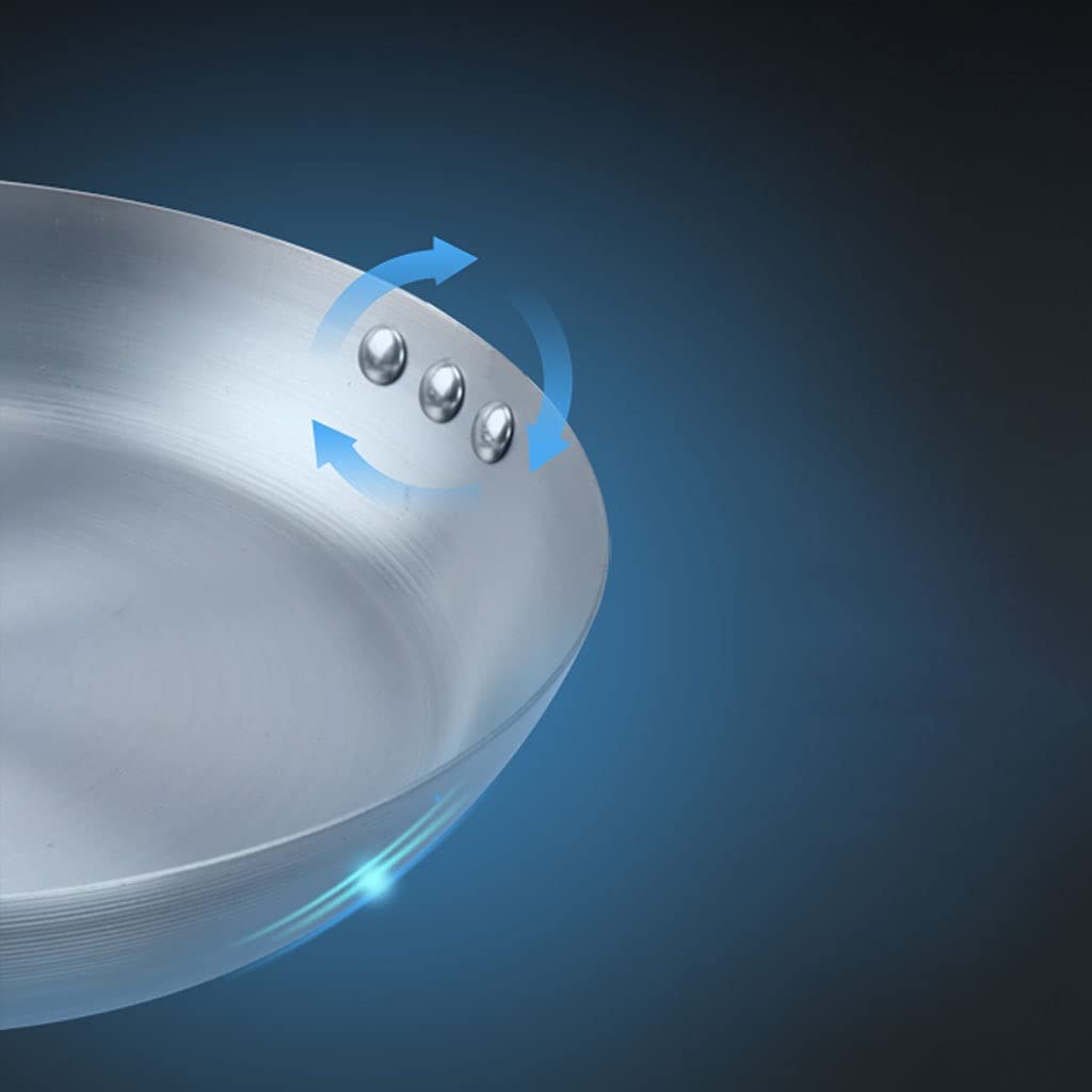 Sartenes de Fondo Plano Sartén de Hierro Fundido Sartén doméstica Olla para cocinar Sartén para Tortillas Olla de Barro de Piedra Adecuada para Estufas y cocinas de inducción Sarté,