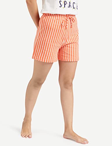 Image of Amazon Brand - Eden & Ivy Women's Cotton Regular Fit T-Shirt and Shorts Night Suit (Night Wear | Lounge Wear Set)