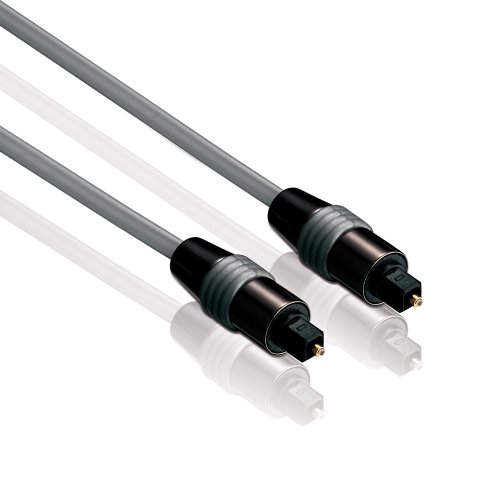 HDSupply TC030-030 Toslink S/PDIF cable de audio, fibra óptica, enchufe, Ø 6.0 mm, 3.00 m, negro