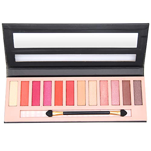 Cosprof 12 Colors Professional Eyeshadow Pallete Face Matte & Shimmer Makeup Eye shadow Palette Nudes Warm Natural Neutral Smoky Cosmetic Eye Shadows,Matte+Pearl(A)