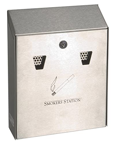 Rubbermaid Commercial Products FGR1012EBK Smokers Station, czarna