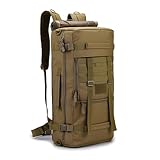 Double Time Tactical - Tactical Back Pack with High-Durability Material, Assault Pack Backpack for 3 Day Assault Pack, MOLLE System, 72 Hour Bag, Multiple Compartments