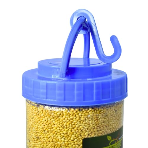 Image of Bird Feeder for Bird Food Small 2 Piece Blue