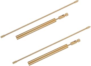 ULTECHNOVO Barss Dowsing Rods 2Pcs Copper Divining Rods with Bag Retractable Witching Rods Rods Divining Rods for Seeking Treasure