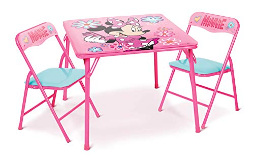 image for Minnie Mouse Kids Table & Chairs Set for Kid and Toddler 36 Months Up 