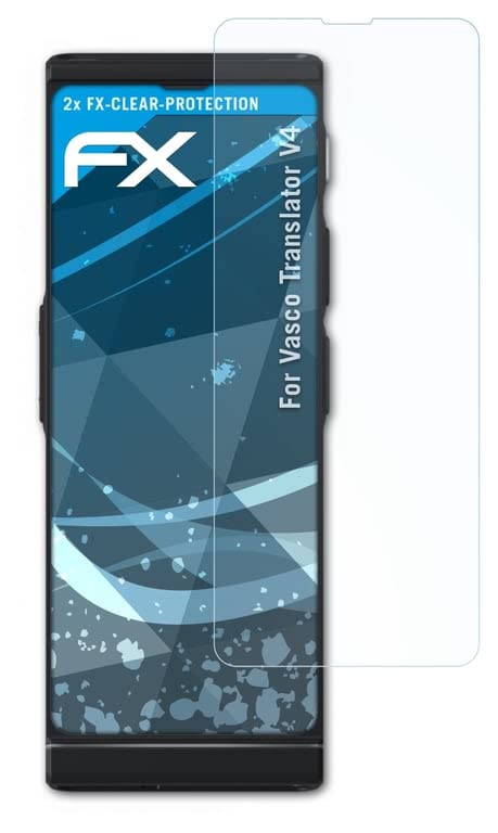 Screen Protection Film compatible with Vasco Translator V4 Screen Protector, ultra-clear FX Protective Film (2X)
