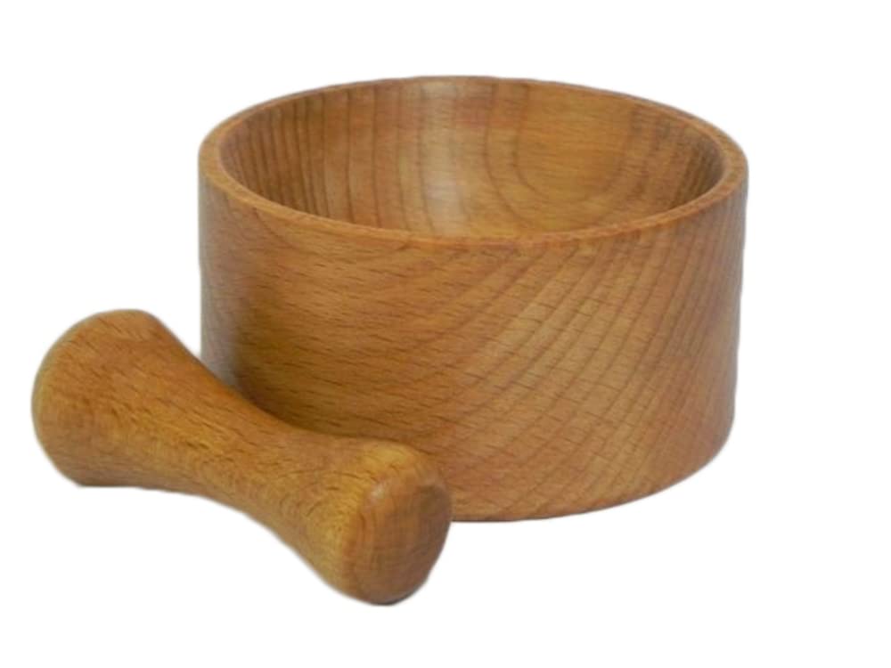 M02 - Molinillo de madera natural con molinillo de hierbas