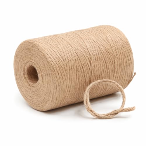 2mm 164FT, 600FT, 1200FT, 1800FT Natural Jute Twine Rope String