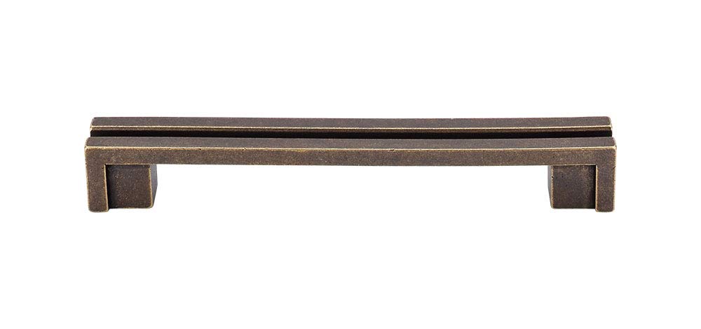 Top Knobs TK56GBZ Flat Rail 5" Handle Pull - German Bronze