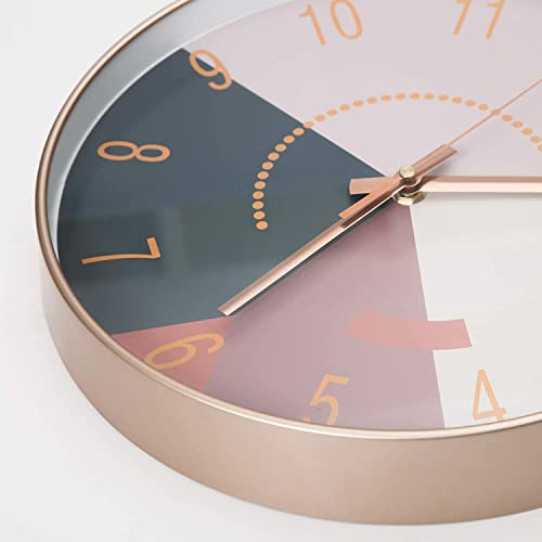 Image of Wall Clock 12 inch Silent Quartz Decorative Wall Clock Non-Ticking Classic Digital Clock Battery Operated Round Easy to Read Handheld Complete Home /Kitchen /Bedroom (406)