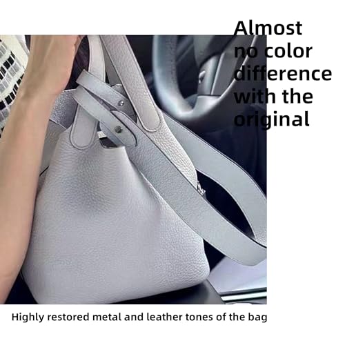 Image of DGAZ TC leather shoulder strap for Hermes Picotin /Lindy /Evelyne, replaceable crossbody bags strap, handmade