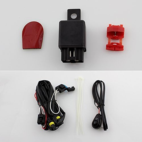 AKKON - For 2011 2012 2013 Dodge Durango Fog Driving Light with Wire Harness, Switch & Bracket Pair Set Assembly