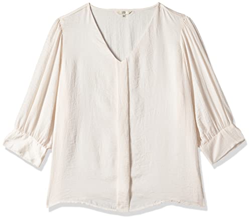 Image of AND Solid Polyester V Neck Womens Regular Top (SS22AS051THS-P)