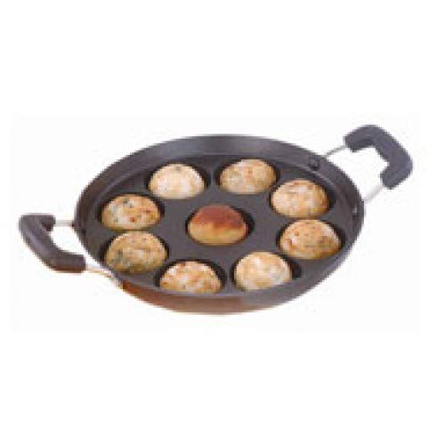 Buy Laxmi Ram Steel Handle Paniyaram Pan 9 Pit Online at Low Prices in  India - Amazon.in