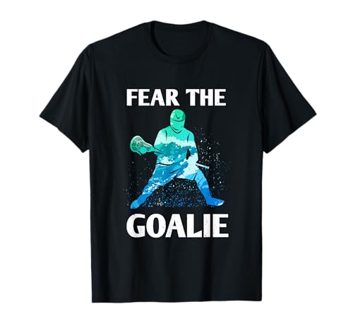 Fear the Portero Lacrosse Stick & Casco Hombres y Niños Camiseta