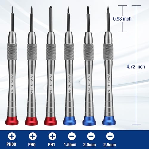 6-Piece Magnetic Screwdriver Set for Small Repair Jobs