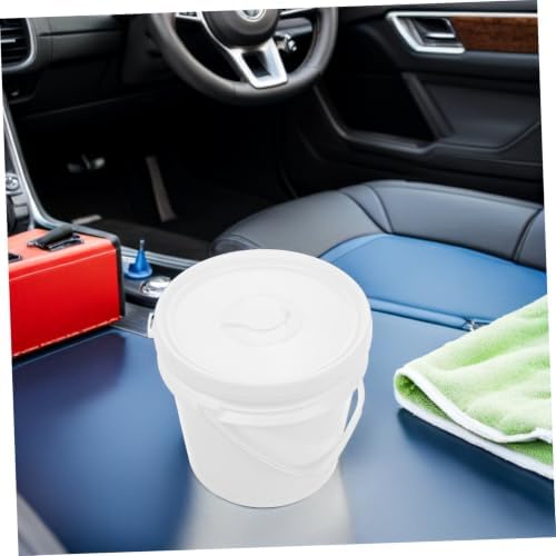 BESTonZON 2pcs Portable Plastic Wipes Dispenser Bucket with Lid 4l and 5l Large Capacity Cleaning Wipes Container for Car and Camping for Busy Parents and Families - 4