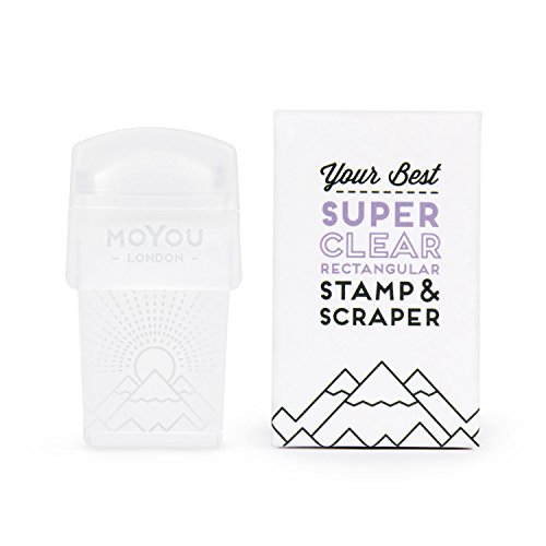 MoYou London Stamping Nail Art - 3 IN 1 ✦ SUPER CLEAR RECTANGULAR STAMPER