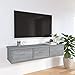Mokuyary Armadio da parete in compensato rovere fumato 88 x 26 x 18,5 cm Mensola galleggiante con cassetto, mobile da parete galleggiante immagine