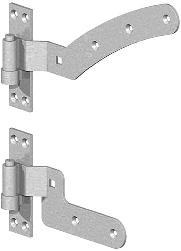 Gatemate Galvanised Curve Rail Hinge Kit - Right Hand