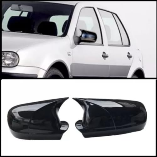 Coque de rétroviseur Golf 4 style Bat Noir Brillant 2 pièces - 3