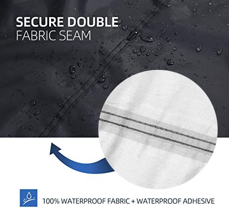 Housse de Protection pour Moto, 265cm x 105cm x 133cm - XXXL Tissu Oxford 210D imperméable, Bâche Protection pour Scooter Motofientes d'oiseaux, eau, poussière/neige/pluie, vent, UV - Image 5