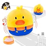 Interactive Dog Toys For Small & Medium Dogs, Rechargeable Vibrating, Jumping ,Talking & self-Moving Dog Toys, Puppy Toys To Keep Them Busy, Anxiety Relief & Boredom Buster for Indoor Play (5 Inch)