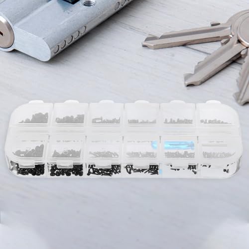 Kit de tornillos autorroscantes LIFKOME 601 piezas acero carbono miniatura 5