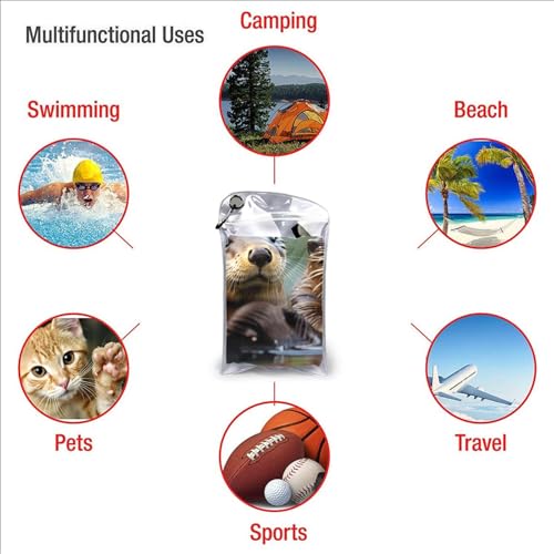 Toalla de playa portátil de nutrias, el regalo perfecto para natación 7