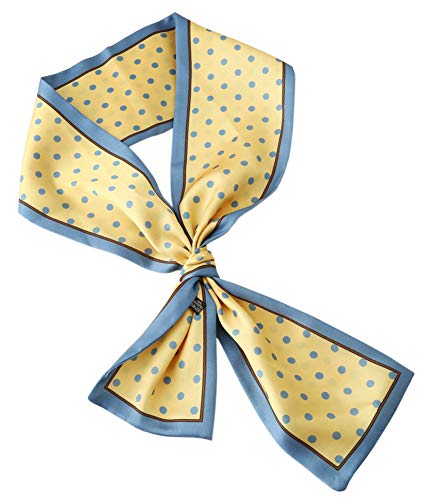 X&F Women's Fashion Long Skinny Neck Scarves Wrap Head Hair Scarf