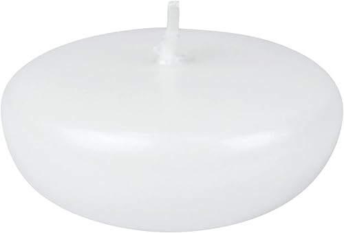 Velas plegables de 24 piezas, 2.25 pulgadas, blanco perla