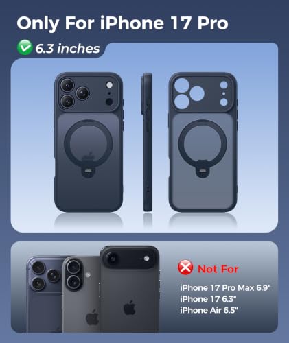 Image of FNTCASE for Phone Pro Case 18 Series /Phone 17 Pro Case with Stand Deep Blue